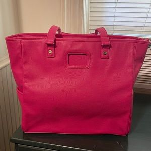 thirty-one Hot Pink Leather Tote